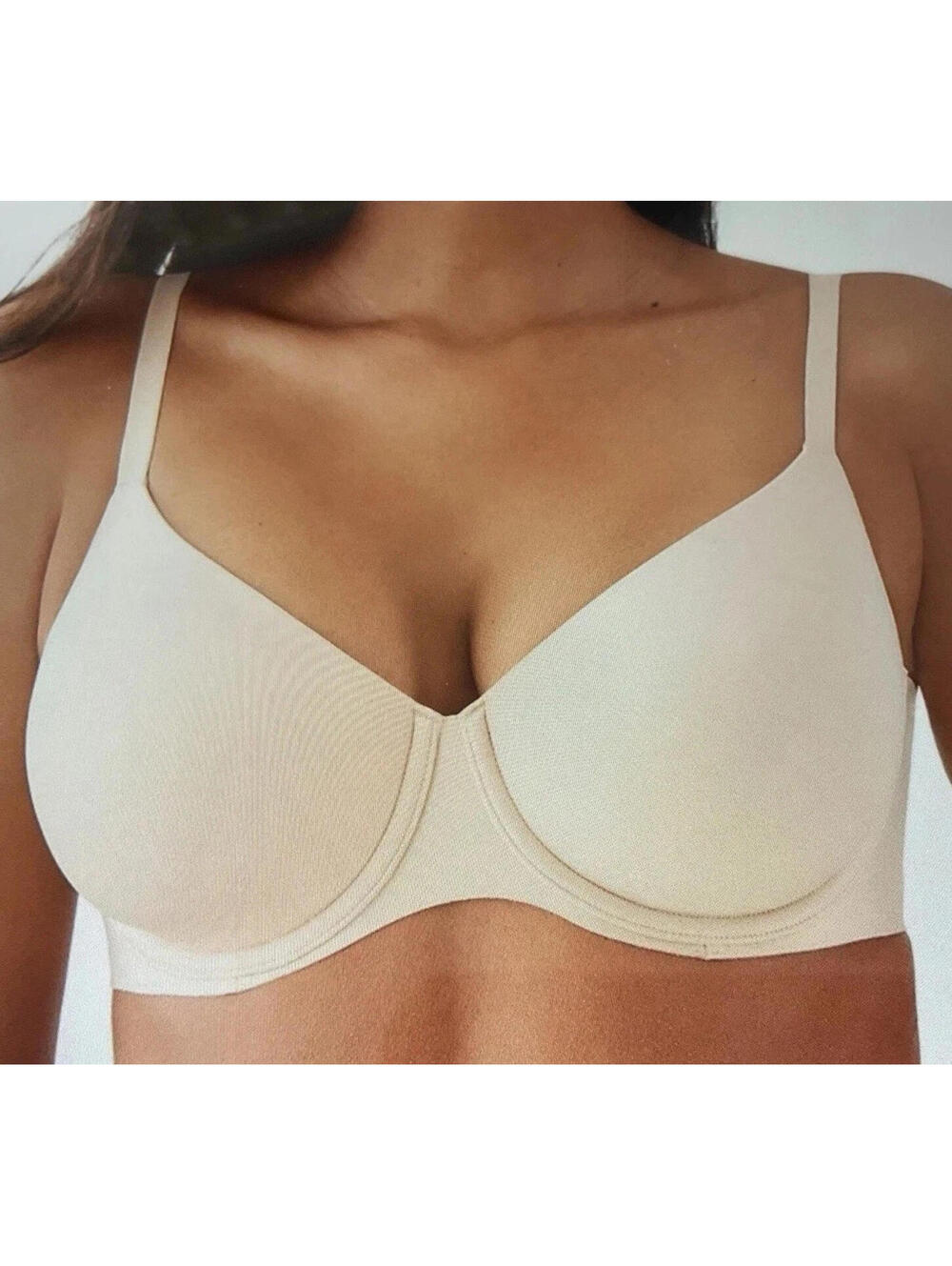 Wacoal 855451 34C Sleek Standard Full Coverage Unlined Underwire Bra Size Sand